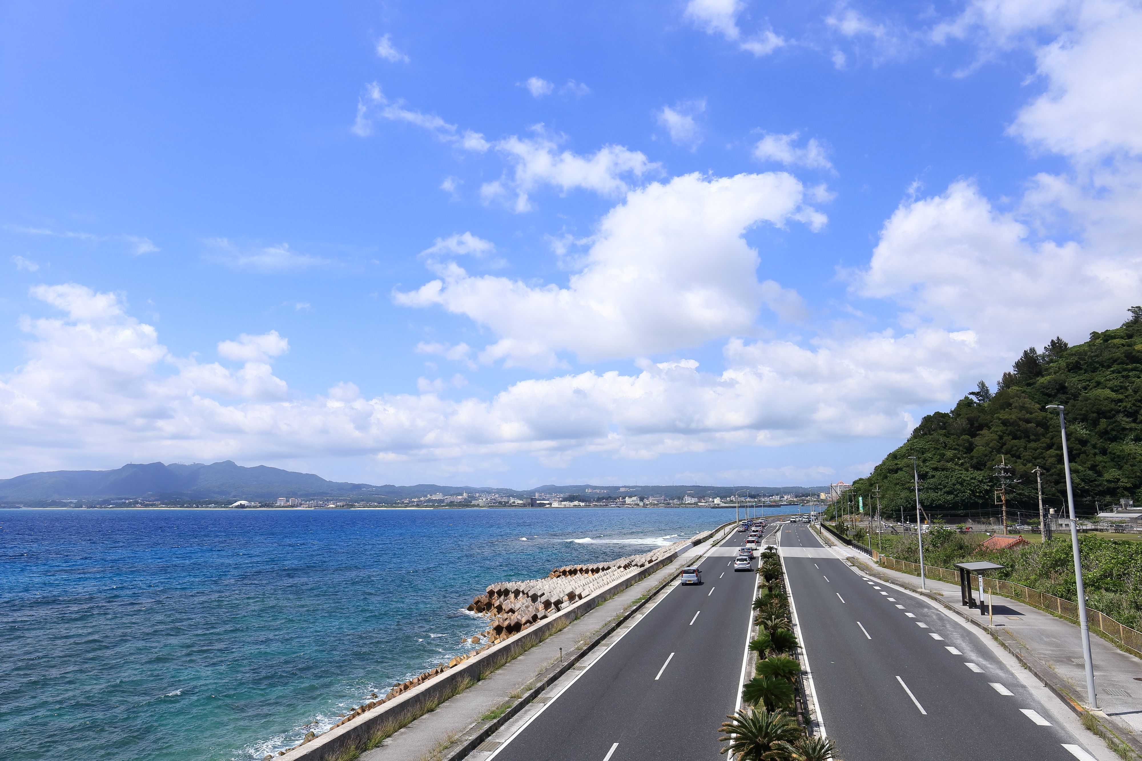 沖縄名護の絶景国道58号・海沿いドライブルート