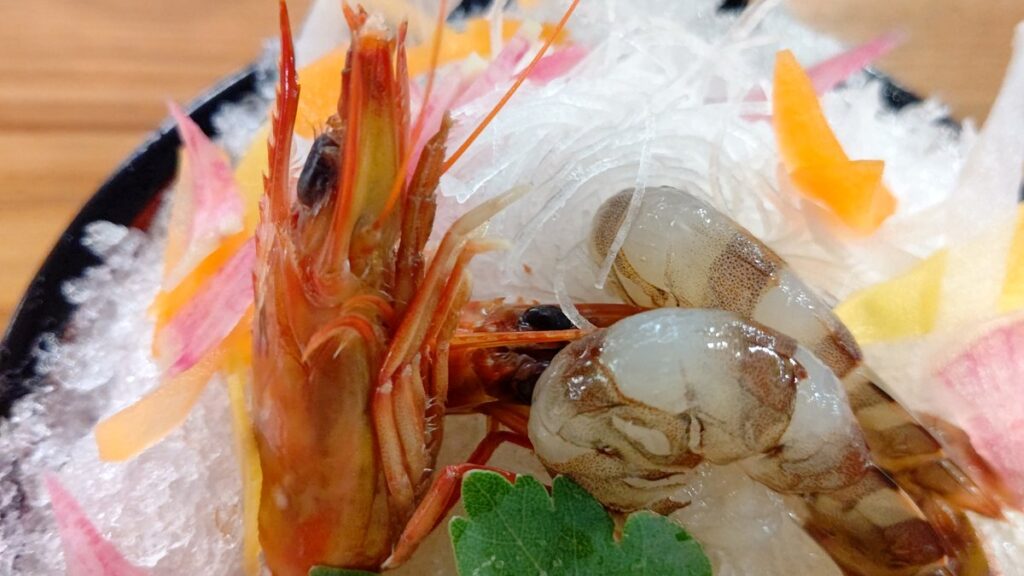 久米島名物の車海老のお刺身（イメージ）