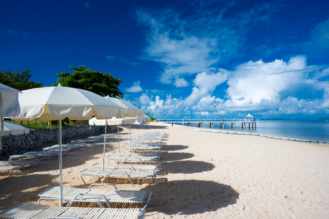 石垣島フサキビーチの夕景