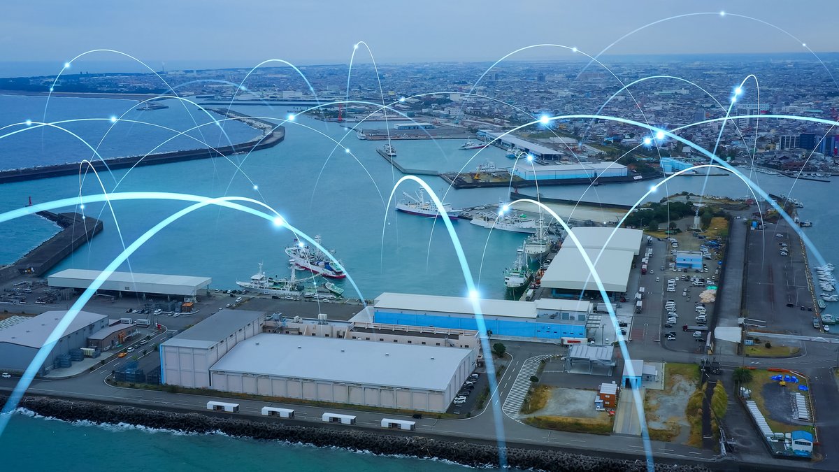 港湾のDX技術(イメージ)