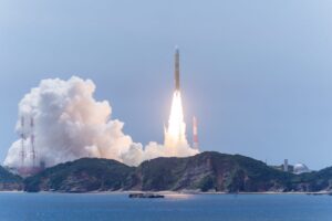 種子島宇宙センターからのロケット打ち上げ（イメージ）